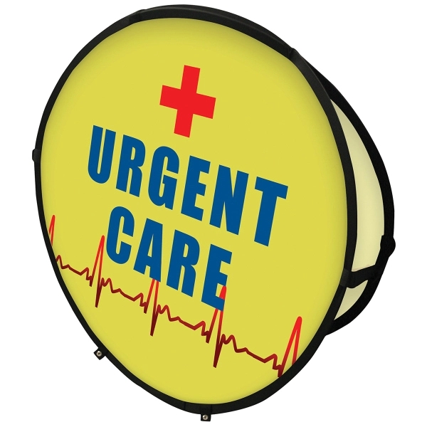 59" Circle Pop-Up Banner - 59" Circle Pop-Up Banner - Image 1 of 5