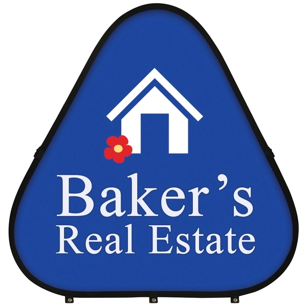47.25" x 47.25" Triangle Pop-Up Banner - 47.25" x 47.25" Triangle Pop-Up Banner - Image 2 of 5