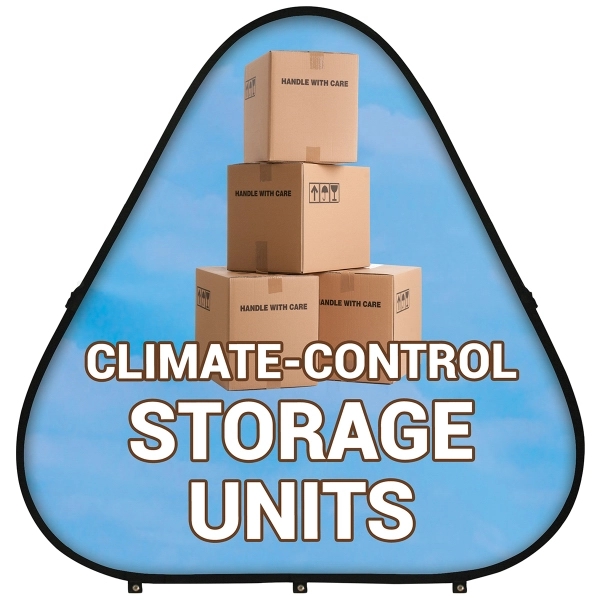 59" x 59" Triangle Pop-Up Banner - 59" x 59" Triangle Pop-Up Banner - Image 2 of 5