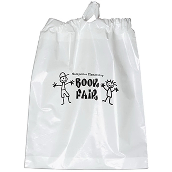 15W x 19H x 3 Poly-Draw Bag - Flexo Ink Print