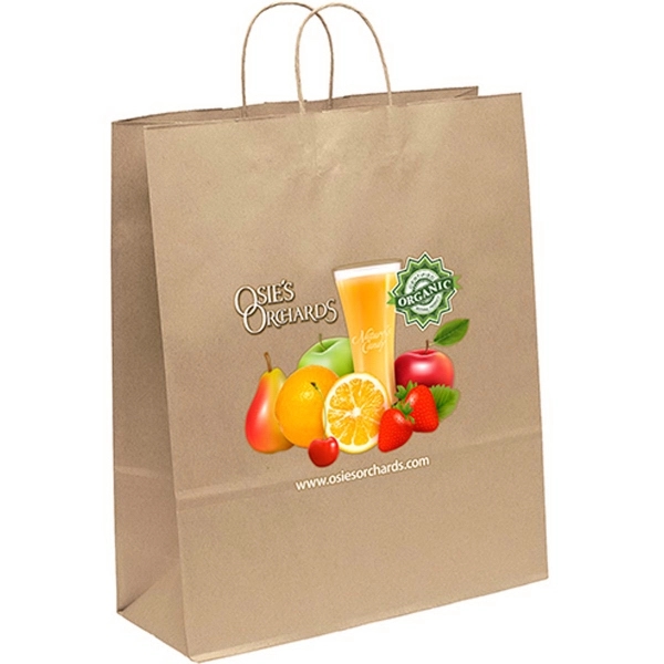 Eco Stephanie - Kraft-Brown Shopper - ColorVista