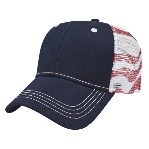 Flag Trucker Mesh Back Cap - Flag Trucker Mesh Back Cap - Image 4 of 5