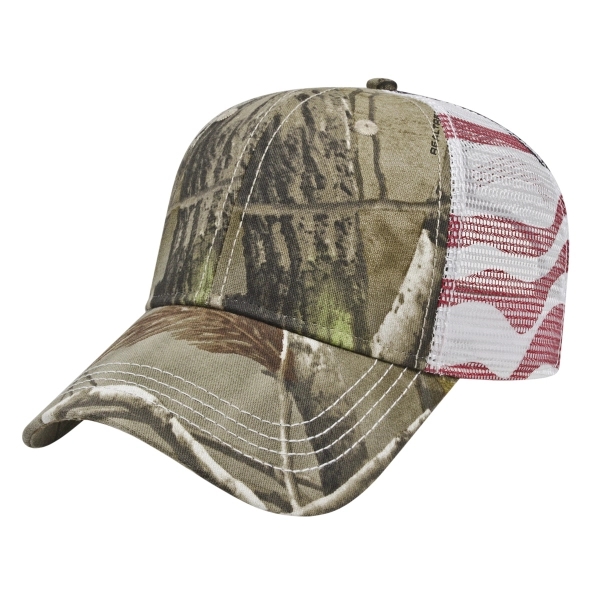 Flag Trucker Mesh Back Cap - Flag Trucker Mesh Back Cap - Image 1 of 5