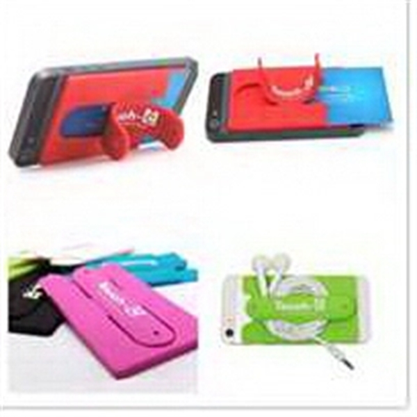 Silicone Phone Holder/Stander with Card Case