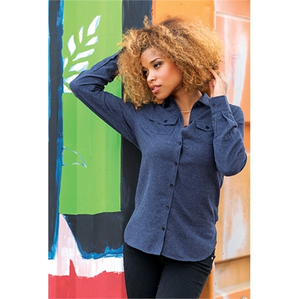 Extra Soft Solid Flannel Ladies Shirt - Extra Soft Solid Flannel Ladies Shirt - Image 0 of 0