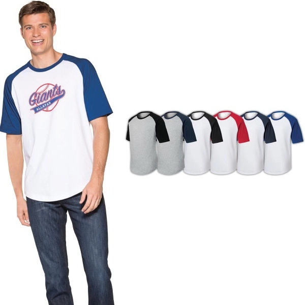 Sport-Tek® Short Sleeve Colorblock Raglan Jersey - Sport-Tek® Short Sleeve Colorblock Raglan Jersey - Image 0 of 0