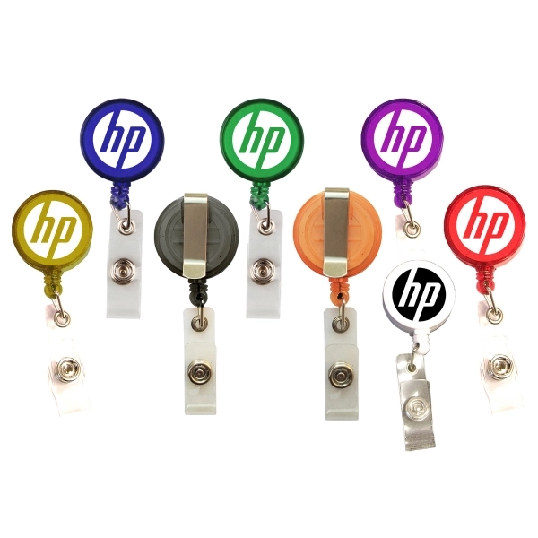 Round 24" retractable badge holder - Round 24" retractable badge holder - Image 0 of 9