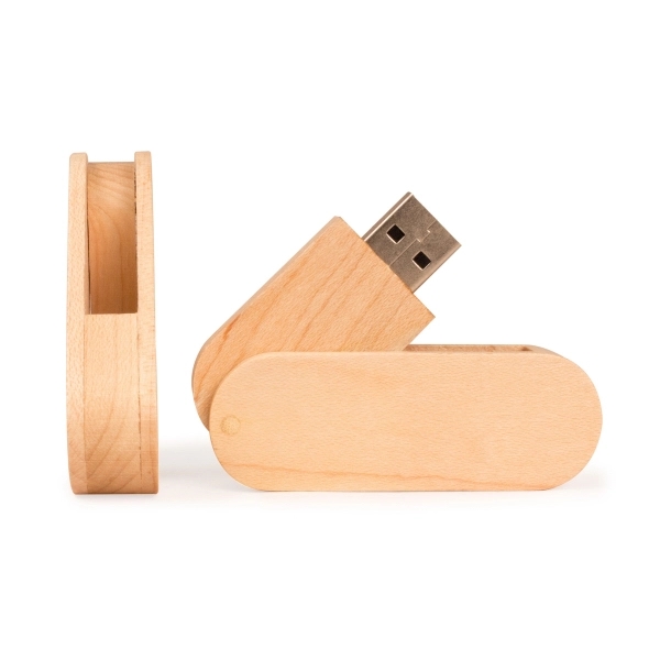 Timber Twist Wood Swivel USB Flash Drive - Timber Twist Wood Swivel USB Flash Drive - Image 0 of 0