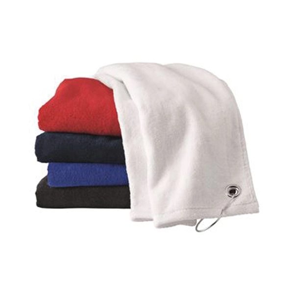 Carmel Towel Company Velour Hemmed Towel with Grommet & Hook - Carmel Towel Company Velour Hemmed Towel with Grommet & Hook - Image 1 of 16