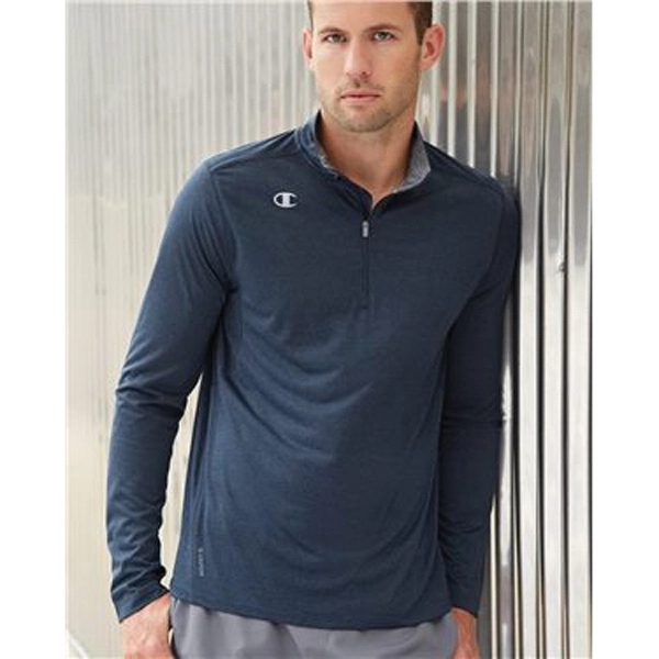 Champion Vapor Performance Heather Quarter-Zip Pullover - Champion Vapor Performance Heather Quarter-Zip Pullover - Image 15 of 37