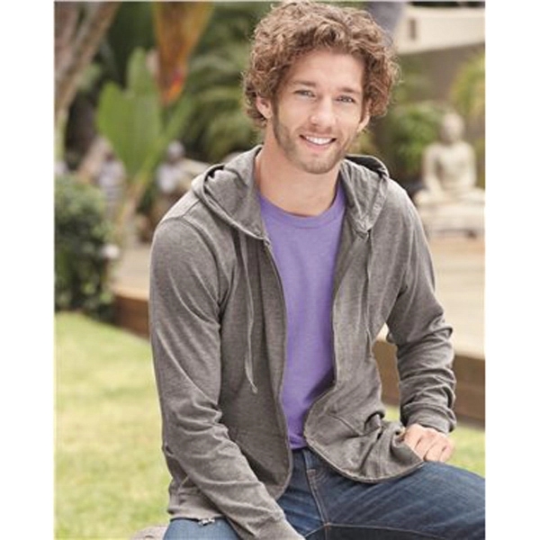 Independent Trading Co. Lightweight Jersey Full-Zip Hoode... - Independent Trading Co. Lightweight Jersey Full-Zip Hoode... - Image 1 of 17
