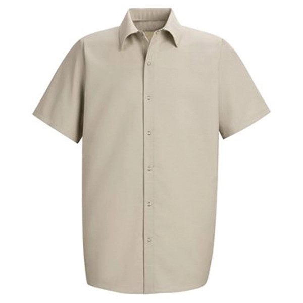 Red Kap Specialized Short Sleeve Pocketless Work Shirt - Red Kap Specialized Short Sleeve Pocketless Work Shirt - Image 0 of 10