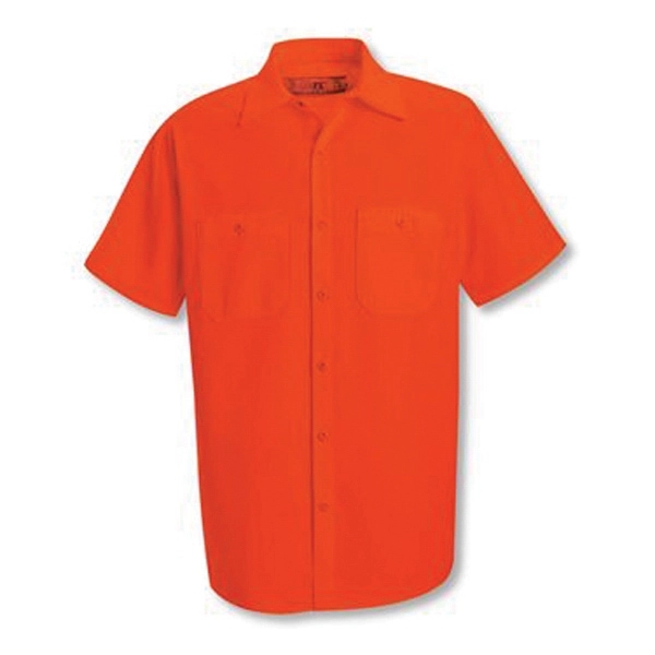 Red Kap Enhanced Visibility Short Sleeve Work Shirt - Red Kap Enhanced Visibility Short Sleeve Work Shirt - Image 0 of 5