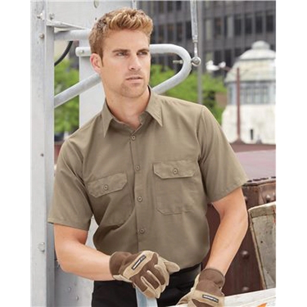 Red Kap Ripstop Short Sleeve Work Shirt - Red Kap Ripstop Short Sleeve Work Shirt - Image 0 of 13