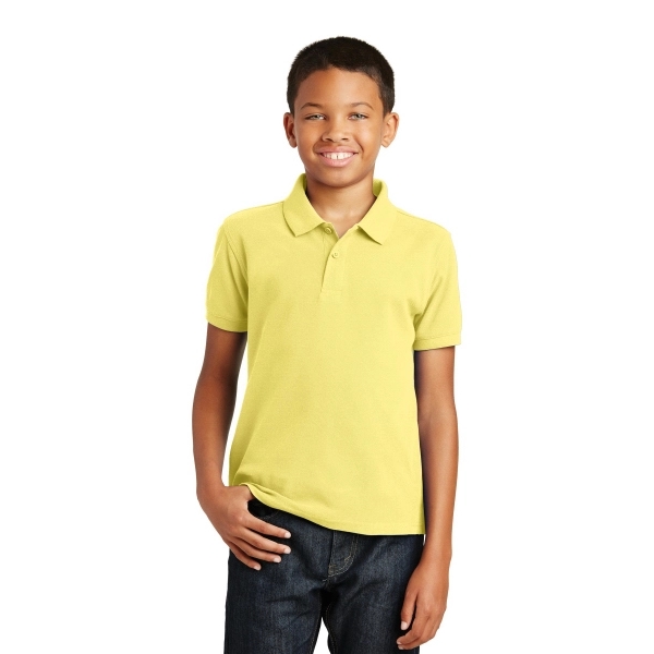 Port Authority Youth Core Classic Pique Polo. - Port Authority Youth Core Classic Pique Polo. - Image 12 of 45