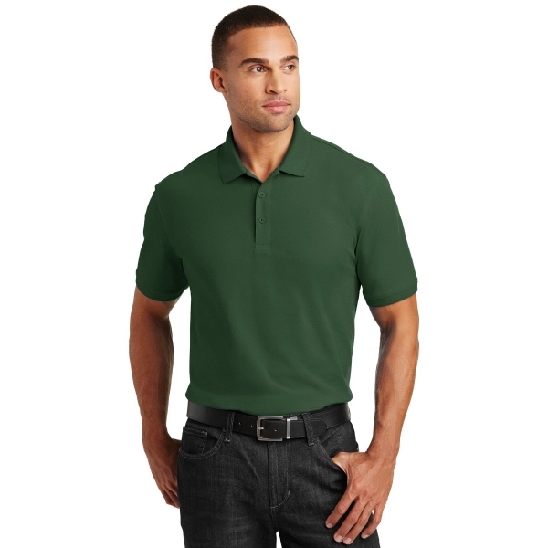 Port Authority Tall Core Classic Pique Polo. - Port Authority Tall Core Classic Pique Polo. - Image 3 of 35