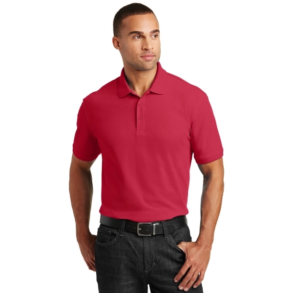 Port Authority Tall Core Classic Pique Polo. - Port Authority Tall Core Classic Pique Polo. - Image 9 of 35