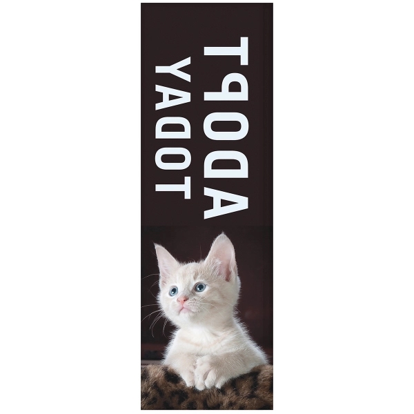 3' x 10' Custom Single Reverse Square Feather Flag - 3' x 10' Custom Single Reverse Square Feather Flag - Image 1 of 4