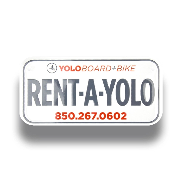 Embossed Aluminum Bicycle Plates - Embossed Aluminum Bicycle Plates - Image 5 of 5