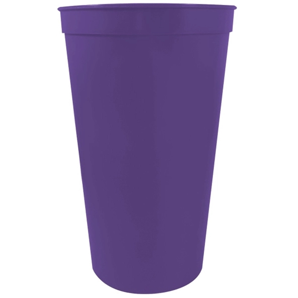 22 oz. Smooth Wall Plastic Stadium Cup - 22 oz. Smooth Wall Plastic Stadium Cup - Image 12 of 22