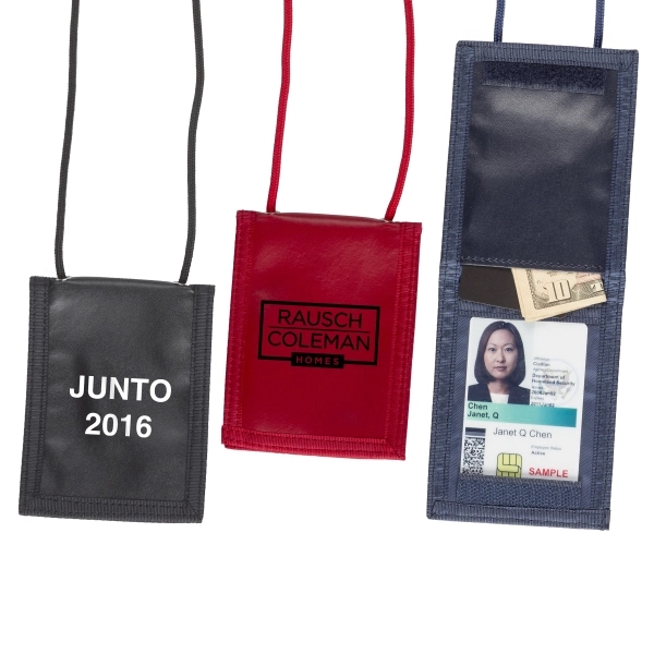 Custom Corded Flip Credential Wallet