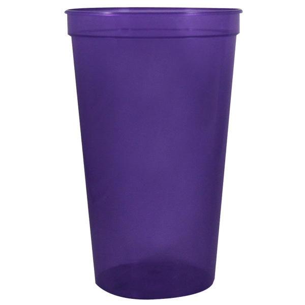 22 oz. Smooth Wall Plastic Stadium Cup - 22 oz. Smooth Wall Plastic Stadium Cup - Image 18 of 22