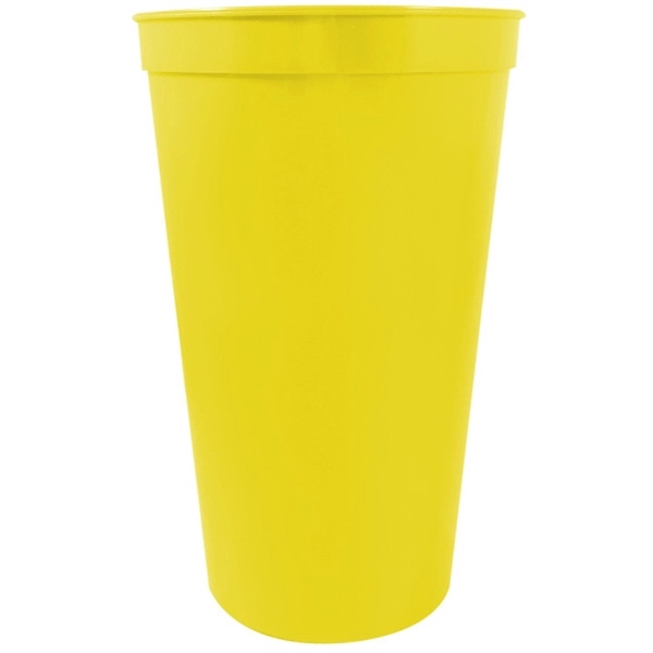 22 oz. Smooth Wall Plastic Stadium Cup - 22 oz. Smooth Wall Plastic Stadium Cup - Image 20 of 22