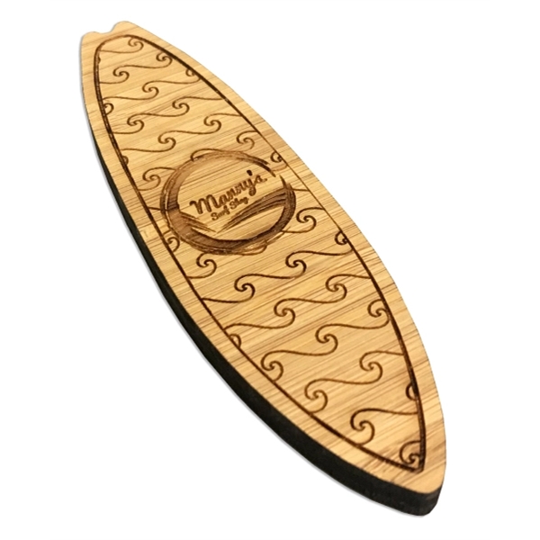 Custom Laser Etched Bamboo Magnets - Custom Laser Etched Bamboo Magnets - Image 1 of 7