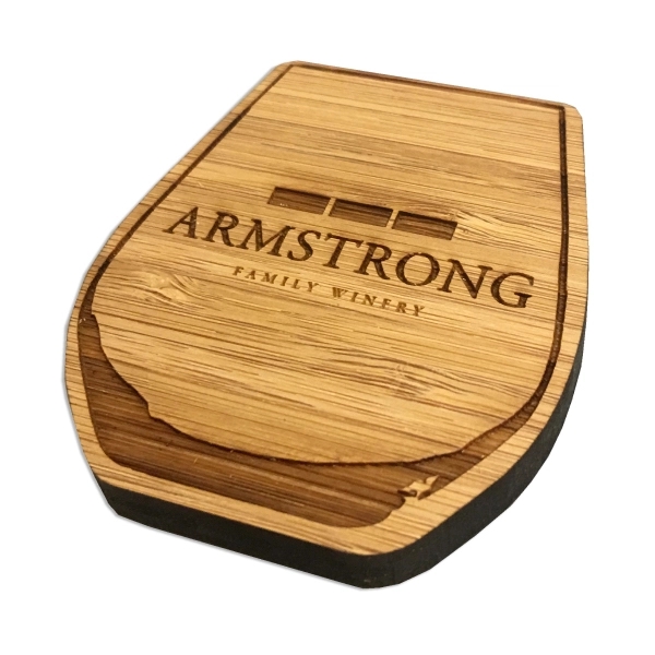 Custom Laser Etched Bamboo Magnets - Custom Laser Etched Bamboo Magnets - Image 2 of 7