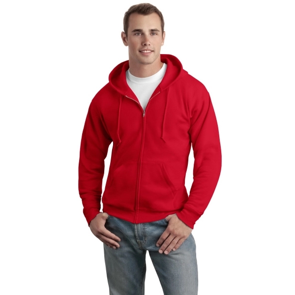 Hanes - EcoSmart Full-Zip Hooded Sweatshirt. - Hanes - EcoSmart Full-Zip Hooded Sweatshirt. - Image 2 of 91