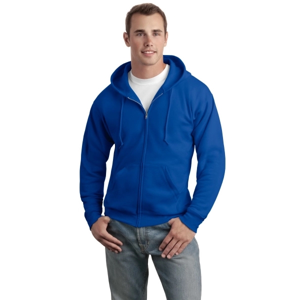 Hanes - EcoSmart Full-Zip Hooded Sweatshirt. - Hanes - EcoSmart Full-Zip Hooded Sweatshirt. - Image 4 of 91