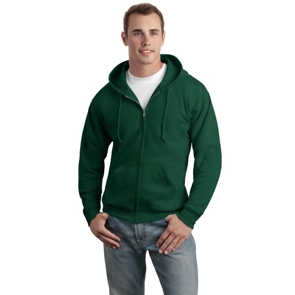 Hanes - EcoSmart Full-Zip Hooded Sweatshirt. - Hanes - EcoSmart Full-Zip Hooded Sweatshirt. - Image 6 of 91