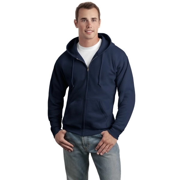 Hanes - EcoSmart Full-Zip Hooded Sweatshirt. - Hanes - EcoSmart Full-Zip Hooded Sweatshirt. - Image 14 of 91