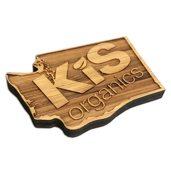 Custom Laser Etched Bamboo Magnets - Custom Laser Etched Bamboo Magnets - Image 3 of 7
