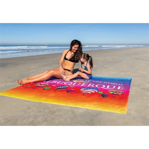 Subli-Plush Velour Beach Towel 4-2 - Subli-Plush Velour Beach Towel 4-2 - Image 2 of 2
