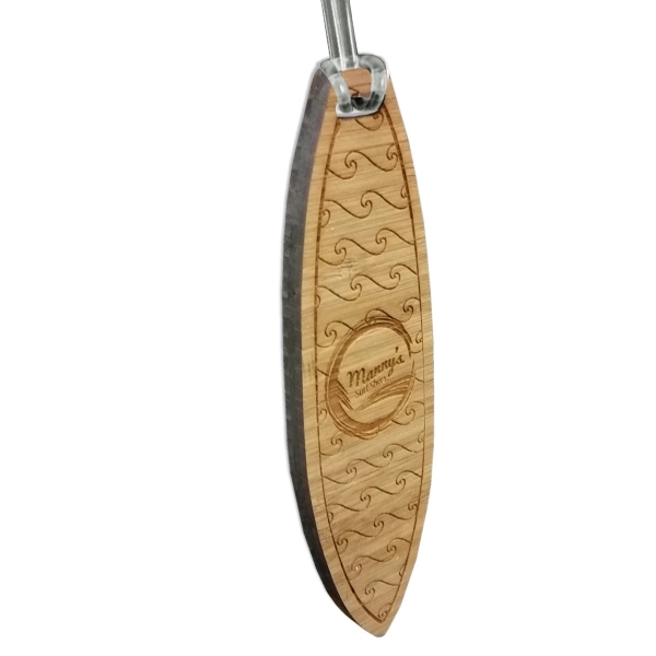Custom Laser Etched Bamboo Bag Tags - Custom Laser Etched Bamboo Bag Tags - Image 1 of 7