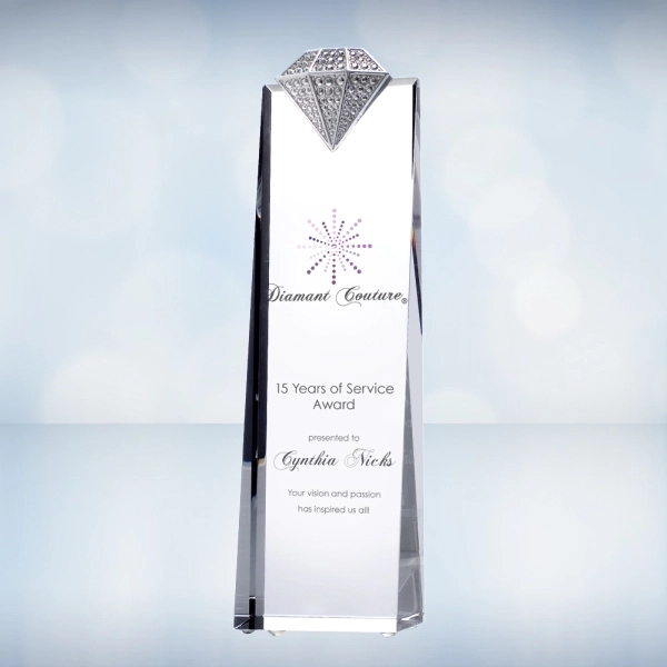 Color Imprinted Luxury Diamond Tower - Medium