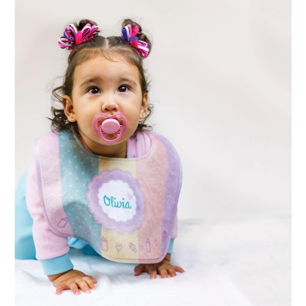 Subli-Plush Baby Bib - Subli-Plush Baby Bib - Image 1 of 1