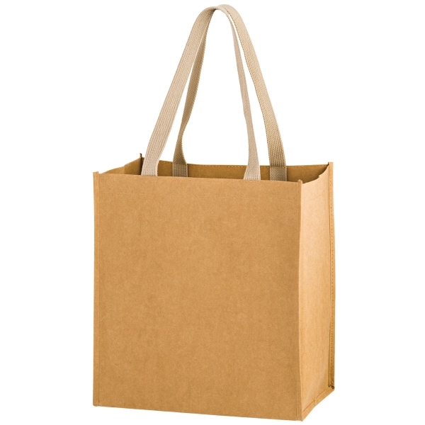 Tsunami - Washable Kraft Paper Grocery Tote Bag - 4CP - Tsunami - Washable Kraft Paper Grocery Tote Bag - 4CP - Image 1 of 1