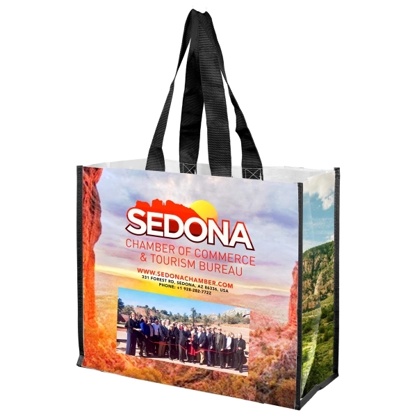 17" x 14" x 8" - WENDY Full Color Laminated Tote Bag