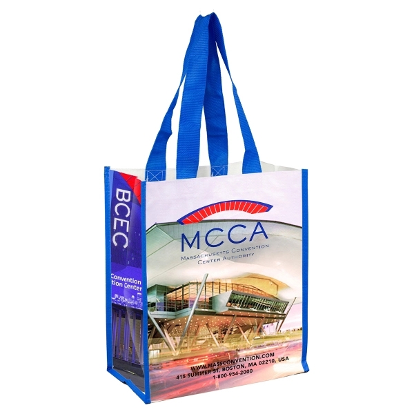 12" x 14" x 7" - NICOLE Full Color Laminated Tote Bag