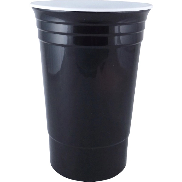 THE PARTY CUP® - 16 oz. Double Wall Insulated Plastic Cup - THE PARTY CUP® - 16 oz. Double Wall Insulated Plastic Cup - Image 1 of 11