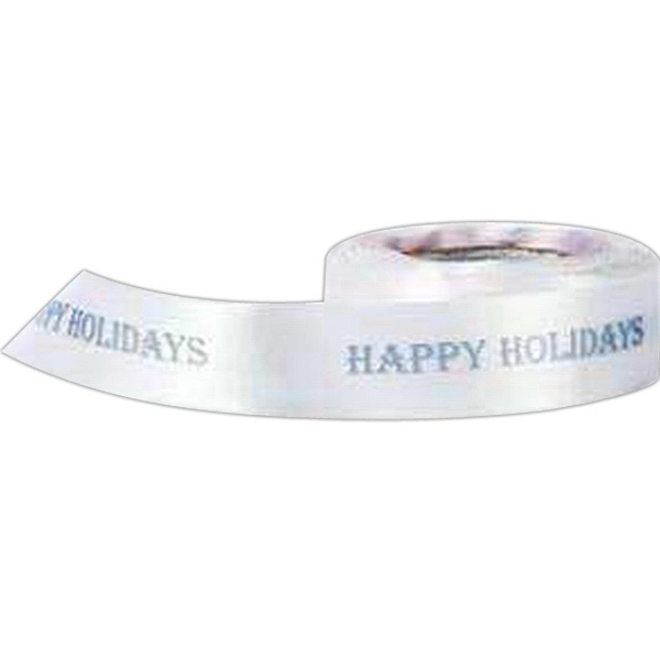 Satin Happy Holidays Ribbon - Satin Happy Holidays Ribbon - Image 0 of 1