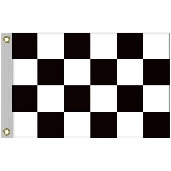 2' x 3' Outdoor Checkered Flag - 2' x 3' Outdoor Checkered Flag - Image 0 of 2