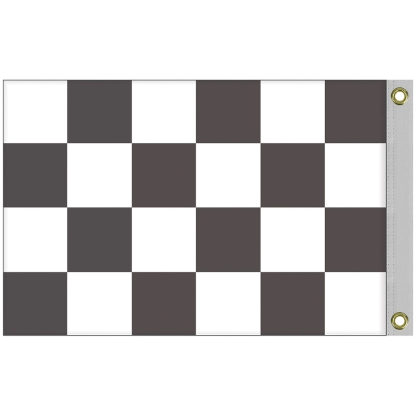 2' x 3' Outdoor Checkered Flag - 2' x 3' Outdoor Checkered Flag - Image 1 of 2