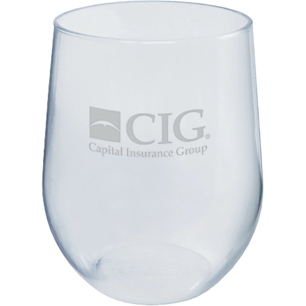 12 oz. Clear Plastic Stemless Wine Glass - 12 oz. Clear Plastic Stemless Wine Glass - Image 0 of 0