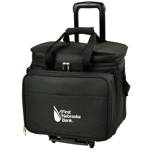 Picnic Set for 4 with Cooler on Wheels - Picnic Set for 4 with Cooler on Wheels - Image 1 of 14