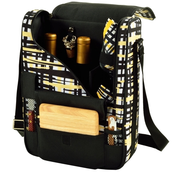 Deluxe Wine & Cheese Picnic Set with Real Glass - Deluxe Wine & Cheese Picnic Set with Real Glass - Image 12 of 14