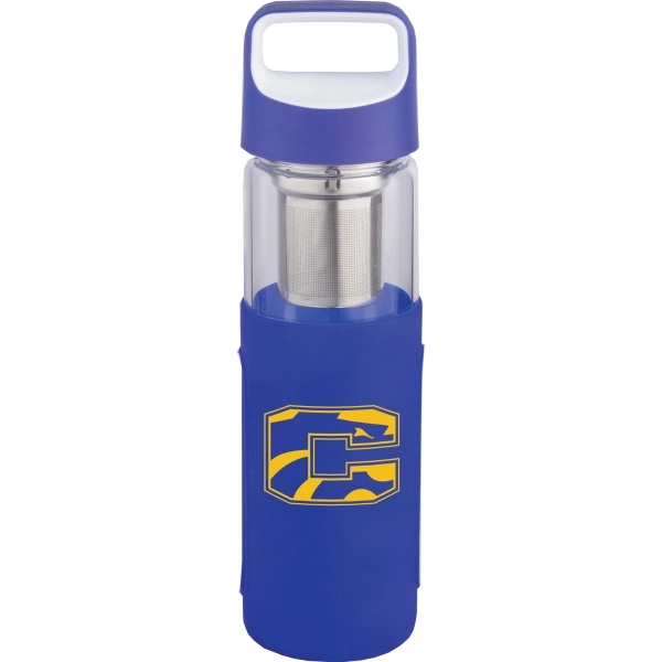 16oz Glass Water Bottle with Silicone Sleeve