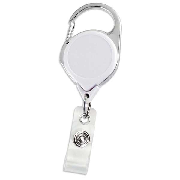 Premium Custom Carabiner Badge Reels with Belt Clip - Premium Custom Carabiner Badge Reels with Belt Clip - Image 3 of 6